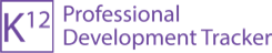 K12 Professional Development Tracker home